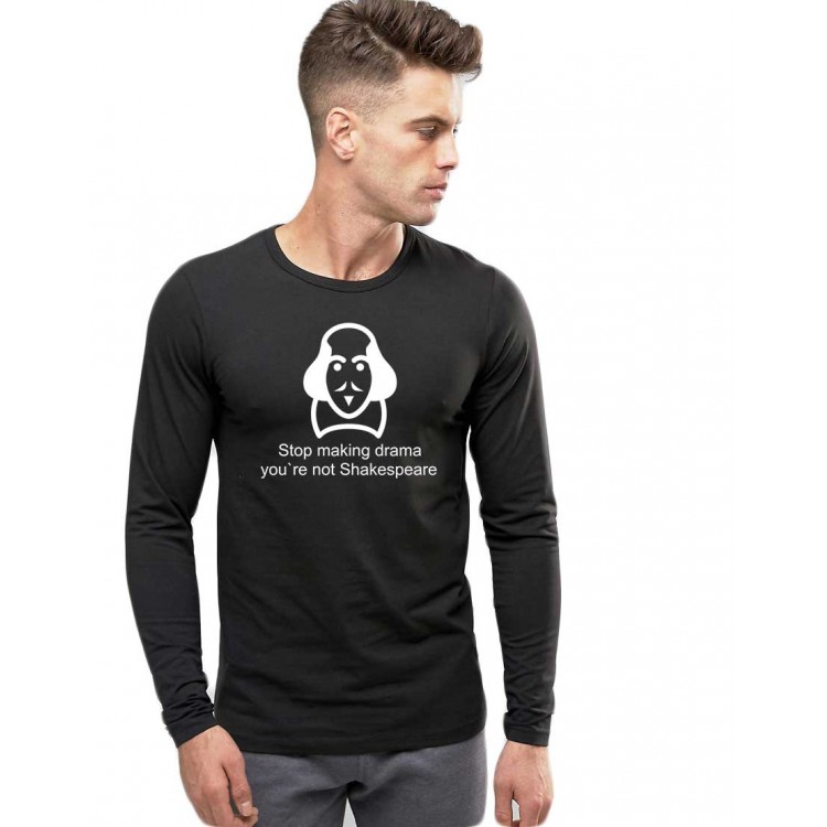 Bluza barbati neagra - Shakespeare Drama Bluza barbati neagra - Shakespeare Drama