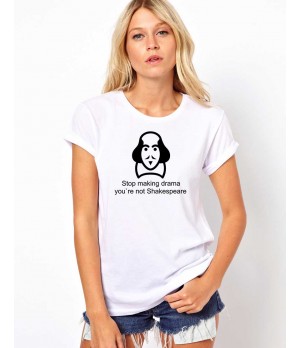 Tricou dama alb - Shakespeare Drama