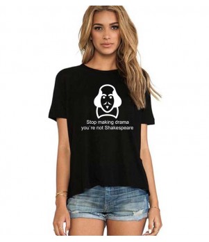 Tricou dama negru - Shakespeare Drama