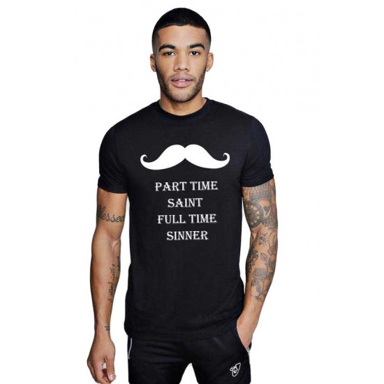 Tricou barbati negru - Sinner Tricou barbati negru - Sinner