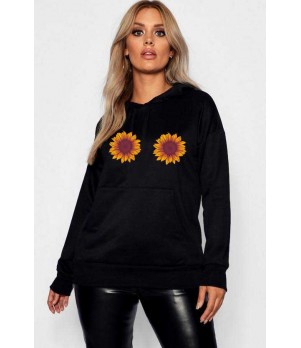 Hanorac dama negru - Sunflower