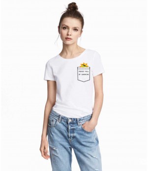 Tricou dama alb - Sunshine