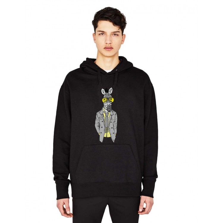 Hanorac Barbati Negru - Zebra Fashion Hanorac Barbati Negru - Zebra Fashion