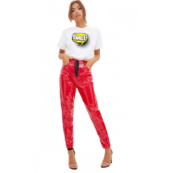 Tricou dama alb - Smile Tricou dama alb - Smile