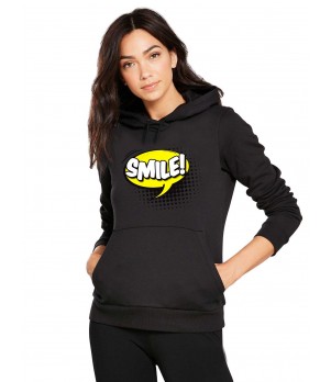 Hanorac dama negru - Smile