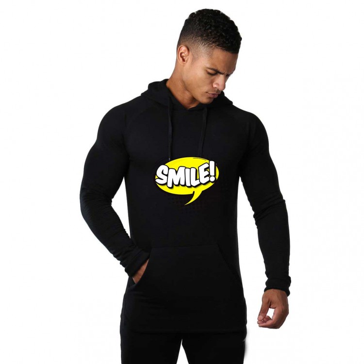 Hanorac Barbati Negru - Smile Hanorac Barbati Negru - Smile