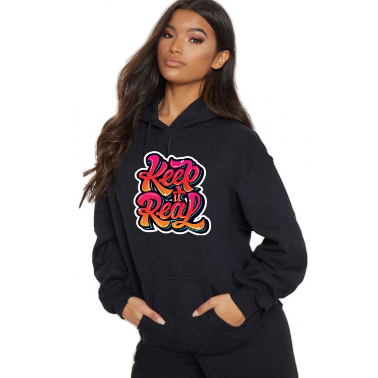 Hanorac dama negru - Keep it real Hanorac dama negru - Keep it real