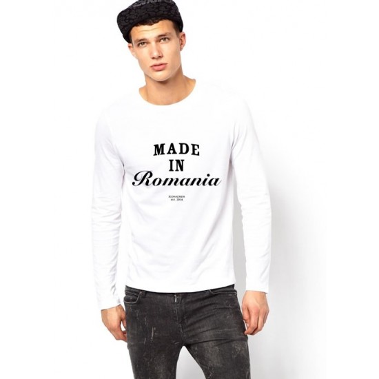 Bluza alba, barbati, Made in Romania Bluza alba, barbati, Made in Romania
