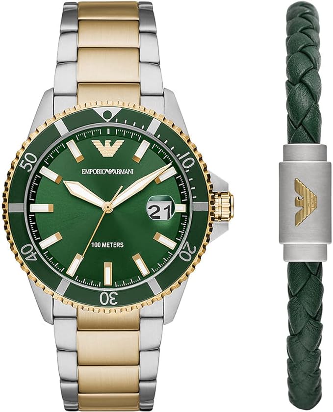 Ceas Barbati, Emporio Armani, Diver AR80063SET, Set cu Bratara