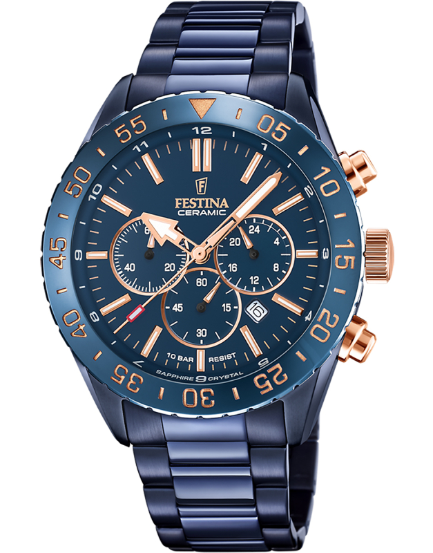 Ceas Barbati, Festina, Ceramic Chrono F20576/1