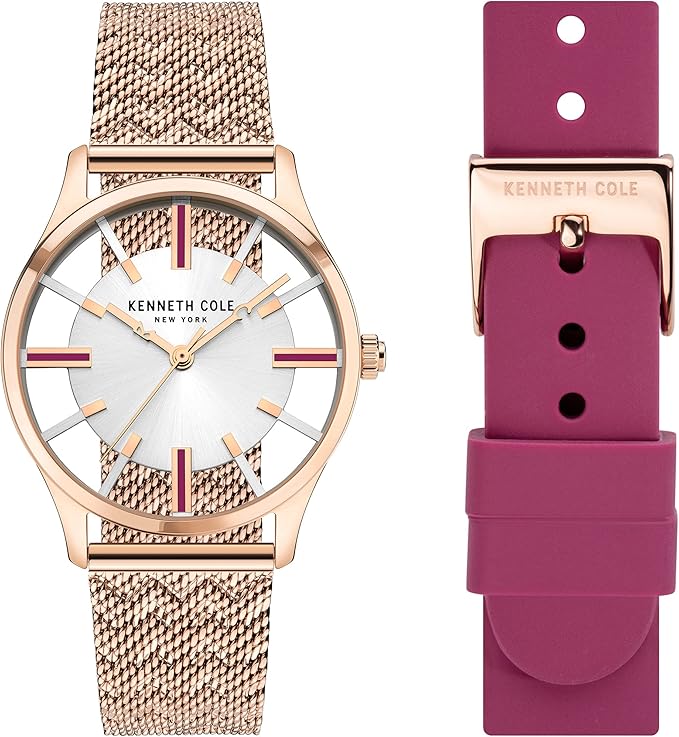 Ceas Dama, Kenneth Cole, New York KCWLG2124002, Set cu Bratara suplimentara