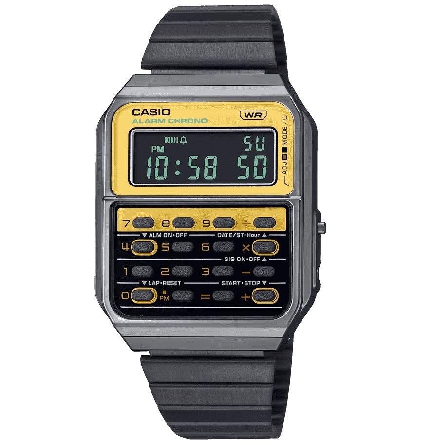 Ceas Casio, Vintage Edgy Calculator CA-500WEGG-9BEF