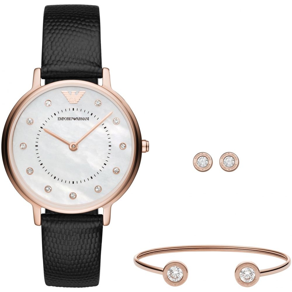 Ceas Dama, EMPORIO ARMANI, Kappa Pachet Special cu Cercei si Bratara AR80011