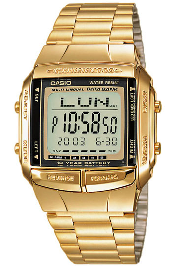 Ceas Barbati CASIO DATABANK GOLD DB-360GN-9A