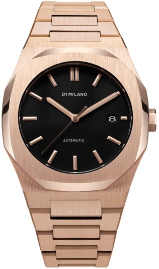 Ceas Barbati, D1 MILANO AUTOMATIC BRACELET ROSE GOLD D1-ATBJ03