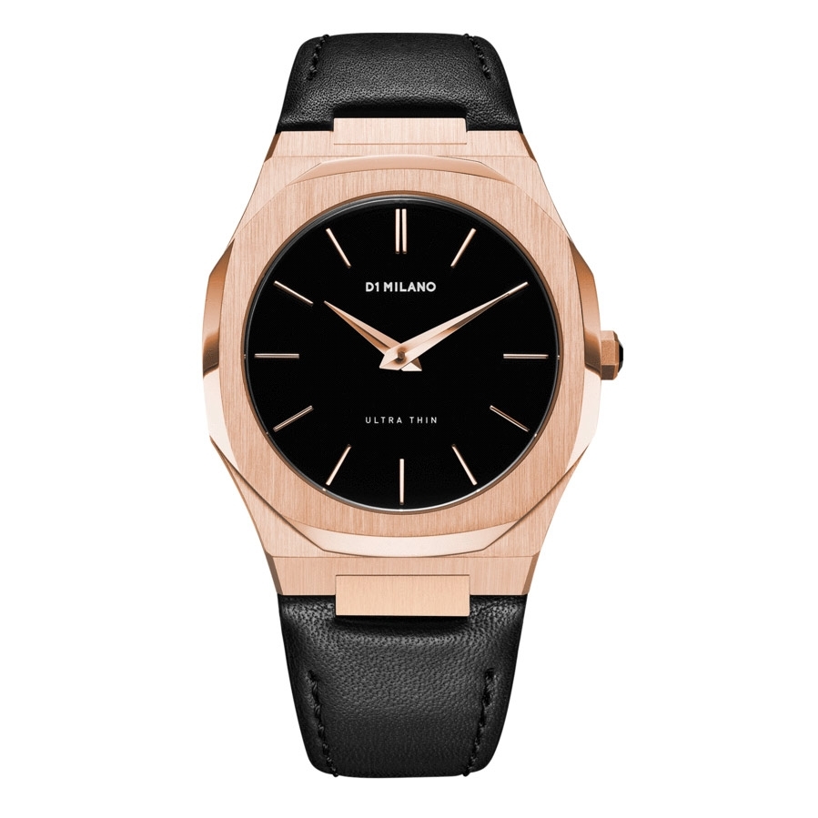 Ceas D1 MILANO ULTRA THIN LEATHER ROSE GOLD D1-UTLJ03