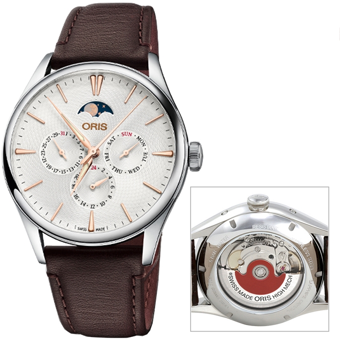 Ceas Barbati, ORIS ATELIER COMPLICATION - MOON PHASE - 24H 781 7729 4031-07 5 21 31FC