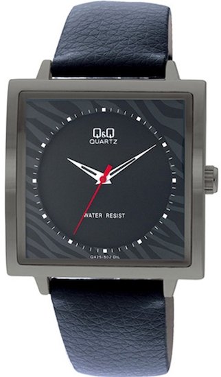 Ceas Barbati Q&amp;Q FASHION Model GENT SQUARE BLACK - NEUTRAL BOX Q425J502Y