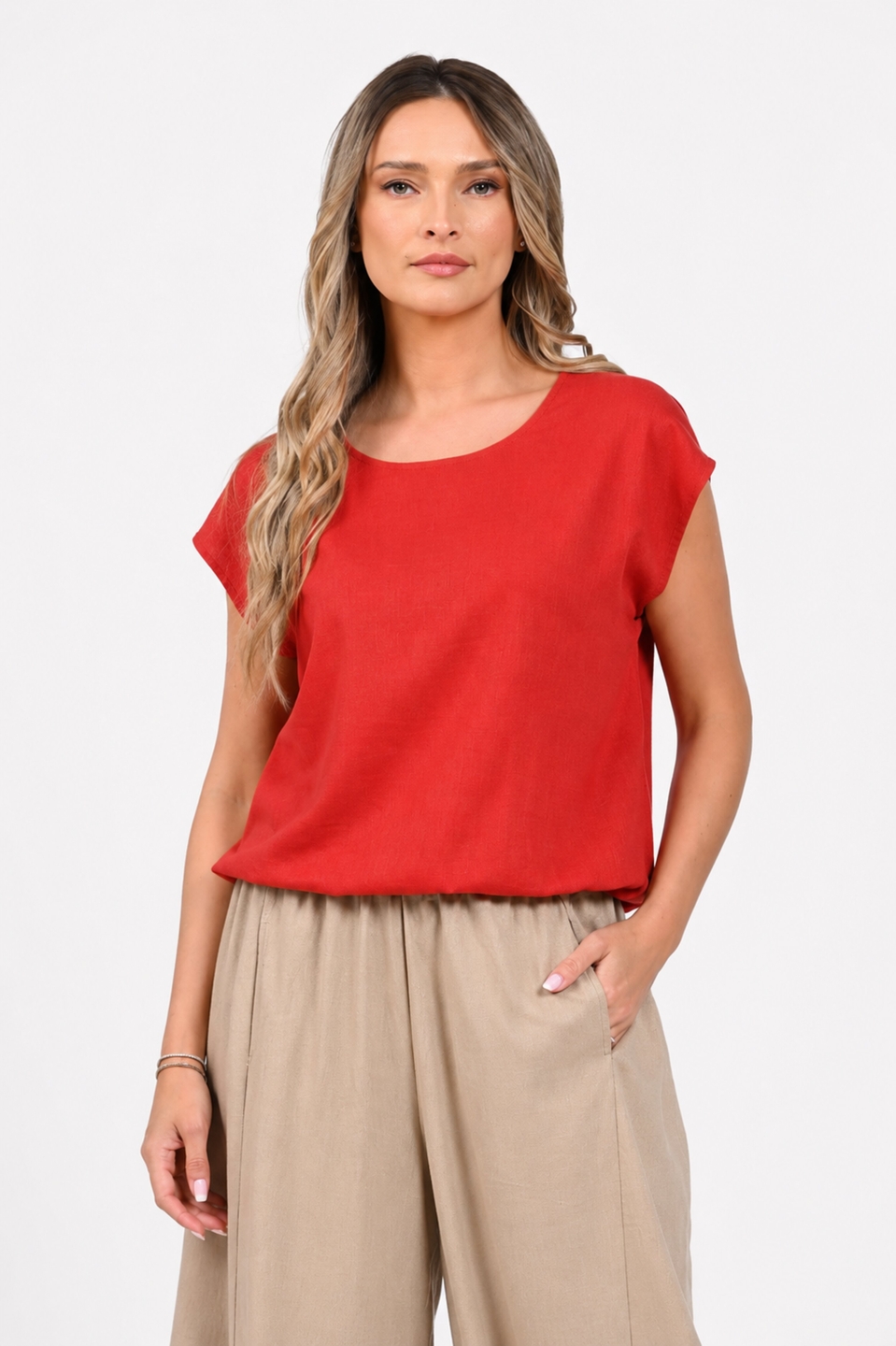 Bluza Dama, Eranthe, Kimono, de in, decolteu rotund, maneca kimono, elastic in talie V412