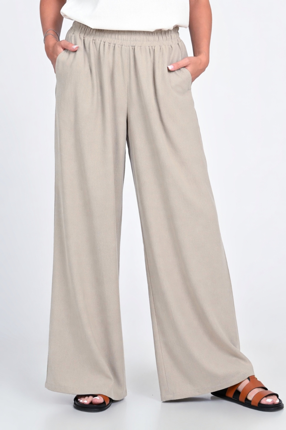 Pantaloni Dama, Eranthe, Wide Leg V384