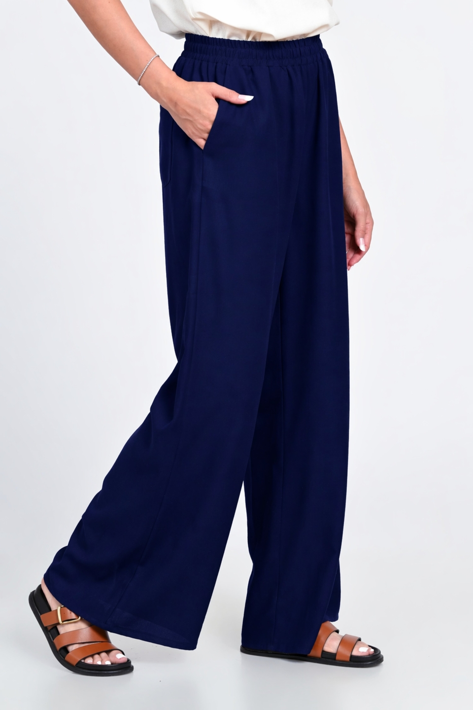 Pantaloni Dama, Eranthe, Wide Leg V386