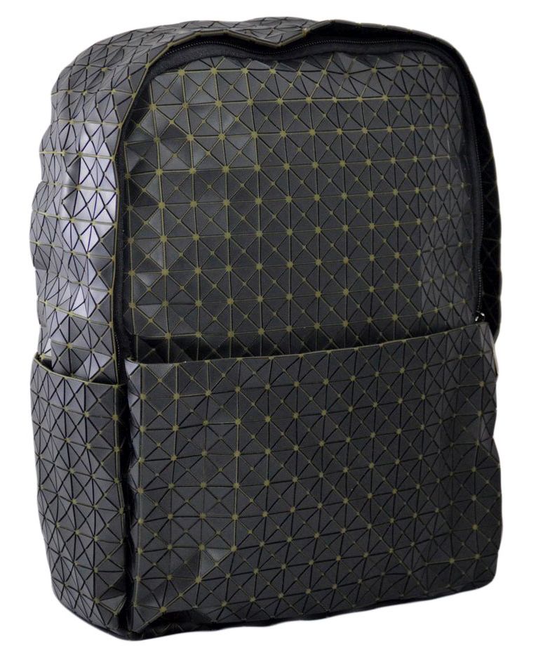 Theiconic Rucsac dama gri inchis mat cu material textil kaki - starlight x