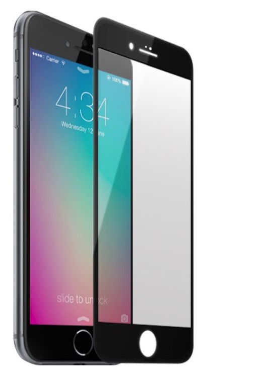 Folie de protectie compatibila cu iPhone 8 Plus Sticla Securizata 3D Acoperire 100% 0,2mm Geam Balistic - Neagra