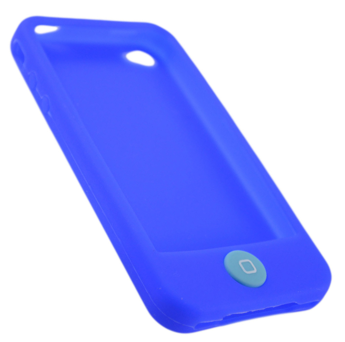 Husa Silicon iPhone 4/4S - Albastru