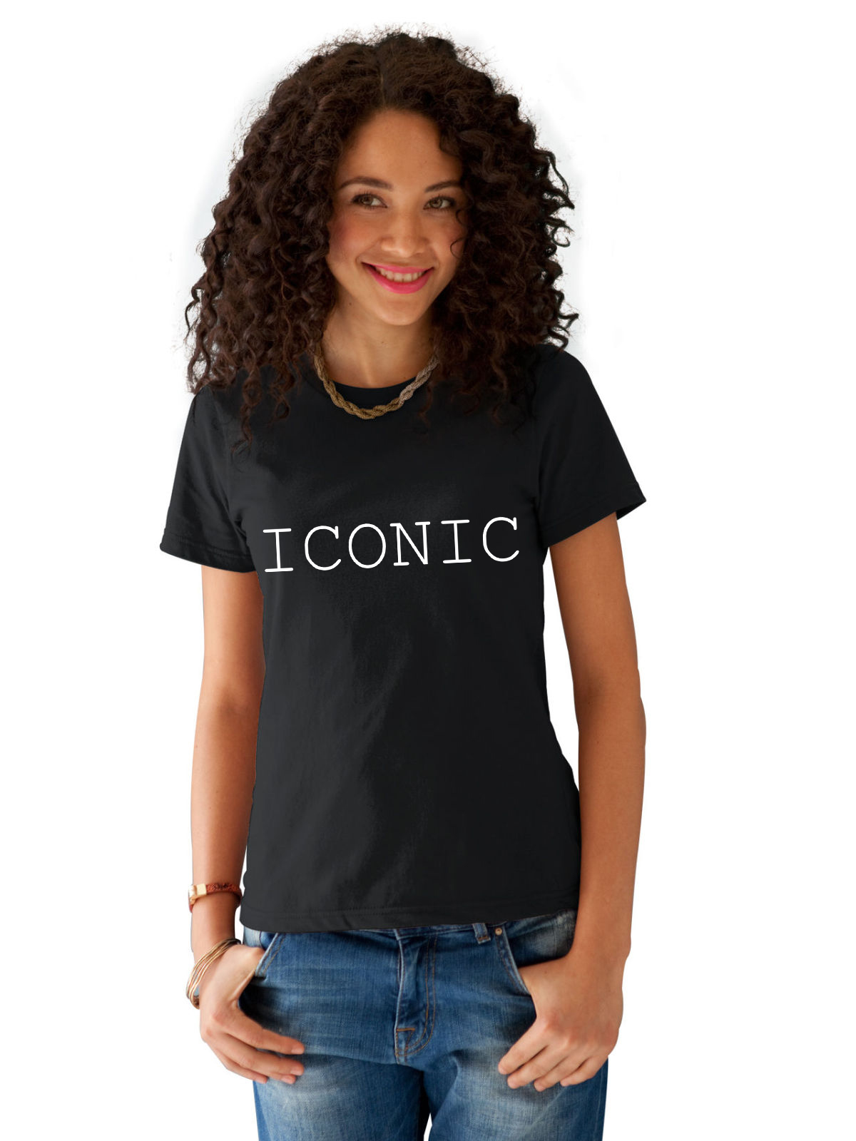 Tricou dama negru - ICONIC