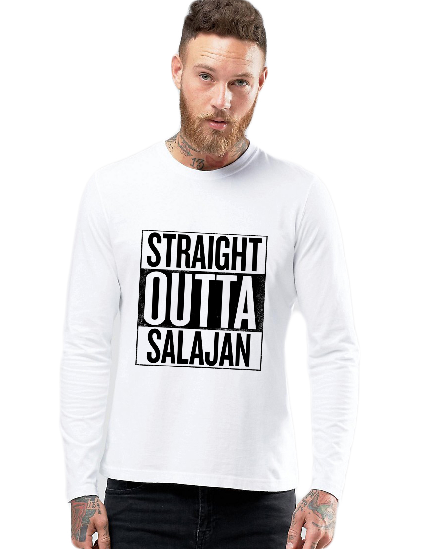 Bluza barbati alba - Straight Outta Salajan