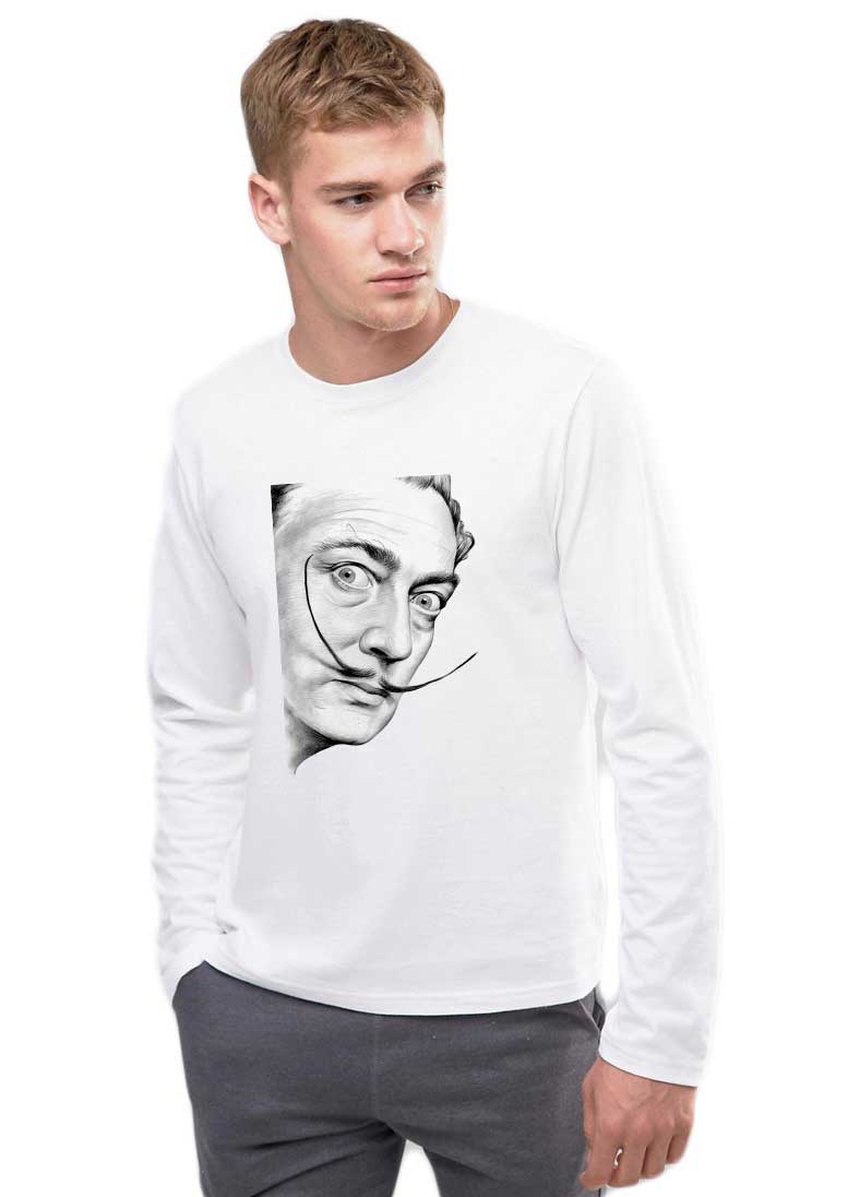 Bluza barbati alba - Dali - Portret