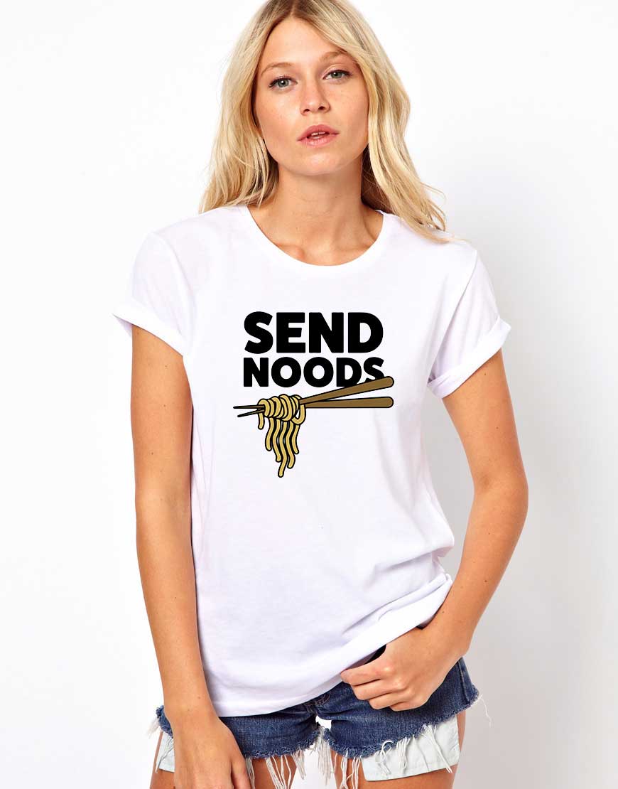Tricou dama alb - Send noods